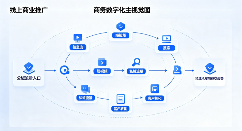 莘县线上商业推广怎么做？全域流量闭环搭建与低成本转化实战指南